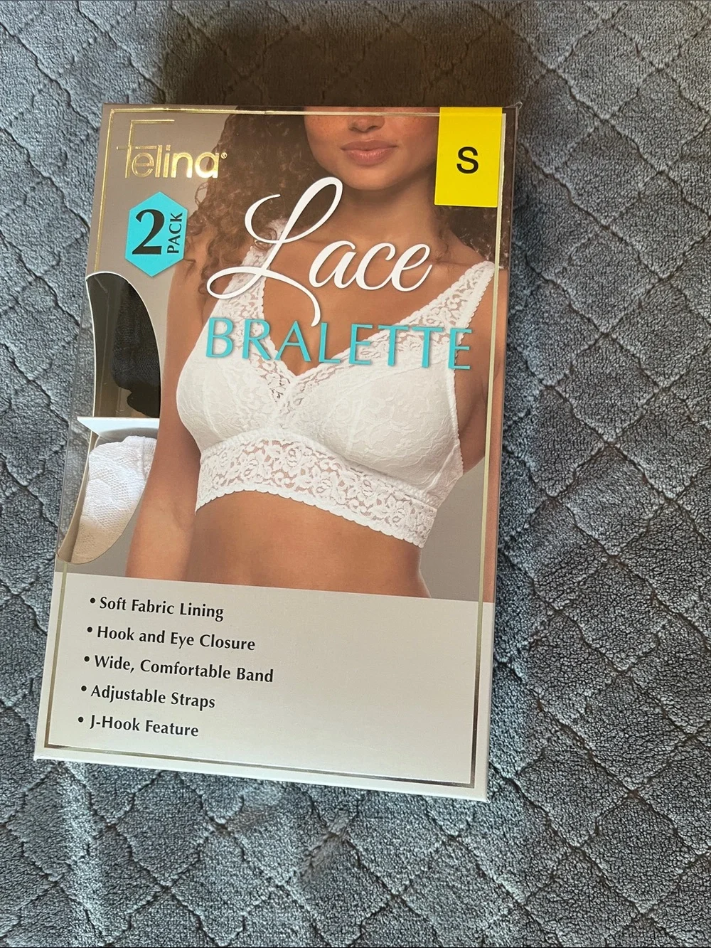 Felina Lace Bralette‎ - White (2 Pack)